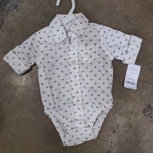 NWT Carter's Baby Button Down Bodysuit